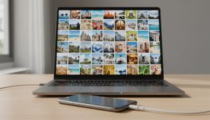 overfør billeder fra iphone til pc